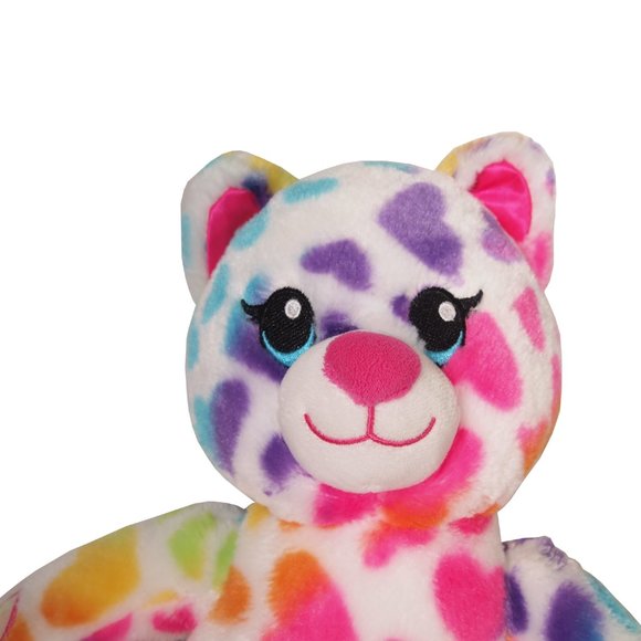 Lisa Frank, Rainbow, Heart Cat, Build-a-Bear, Stuffed Animal, Colorful Plush - Picture 2 of 3